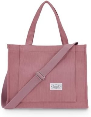 UERRUAM Corduroy Tote Bag for Women Work Crossbody Purse for... UERRUAM Corduroy Tote Bag for Women Work Crossbody Purse for...