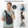 Sling Bag for Men, Crossbody Bag Men Anti Theft Crossbody Ba...