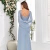 TORYEMY Cape Sleeve Mother of The Bride Dresses Mermaid Long...