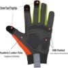 HANDLANDY Hi-vis Reflective Work Gloves, Anti Vibration Safe...