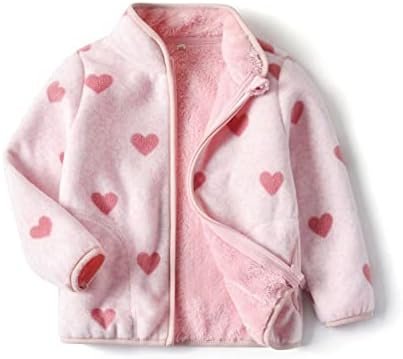 Toddler Fleece Jacket Lightweight Hooded Warm Winter Coats f...