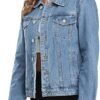 MISS MOLY Women's Denim Jackets Button Up Long Sleeve Basic ...