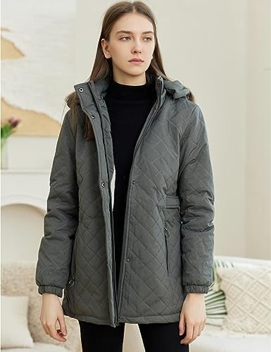 Womens Fashion Hooded Thickened Fleece Winter Soft Long Warm...