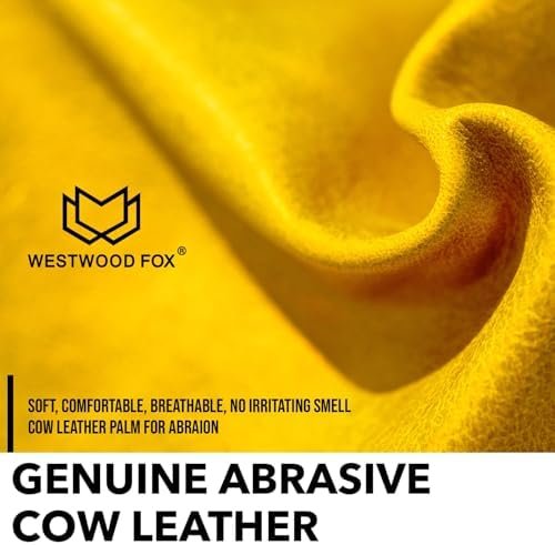 Work Gloves Men Heavy Duty Leather Gardening Gloves for Thor...