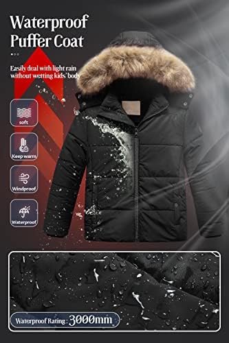 Chrisuno Girl's Water Resistant Winter Coats Warm Fleece Lin...