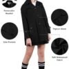 SANGTREE Girl's Waterproof Trench Coat Hooded Lightweight Ra...