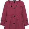 Betusline Girl's Single Breasted Trench Coat Dress Coat Oute...
