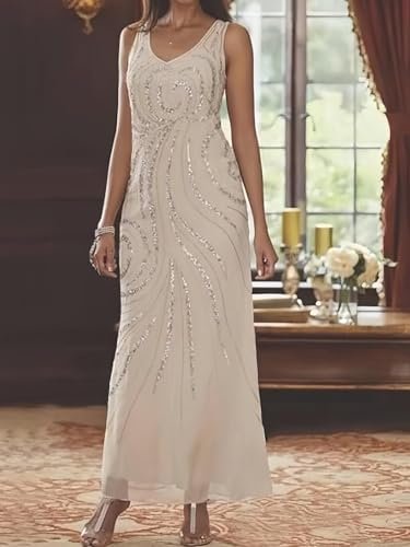 TORYEMY 2 Pieces Mother of The Bride Dresses with Jacket Seq...