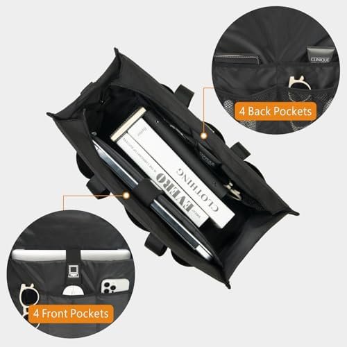 TOPDesign Utility Water Resistant Tote Bag with 22 Pockets, ...