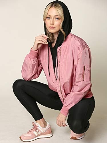 Lock and Love Women's Classic Lightweight Jacket Multi Pocke...