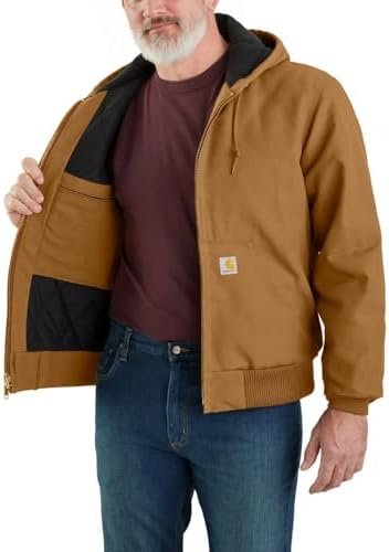 Carhartt Men's J140 Loose Fit Firm Duck Insulated Flannel-Li...