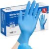 Schneider Nitrile Exam Gloves, Blue Disposable Gloves, Medic...