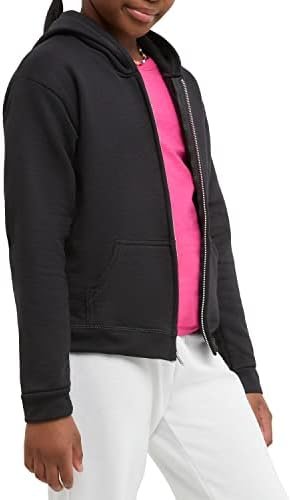 Hanes Girls' Comfortsoft Ecosmart Full-Zip Hoodie