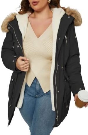 Geschallino Women's Parka Coat 3 in 1 Plus Size Winter Geschallino Women's Parka Coat 3 in 1 Plus Size Winter Warm ...