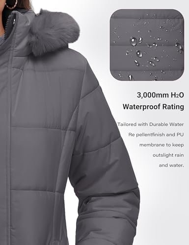 YUCOLEN Womens Winter Parka Coat Warm Thicken Jacket Down Pu...