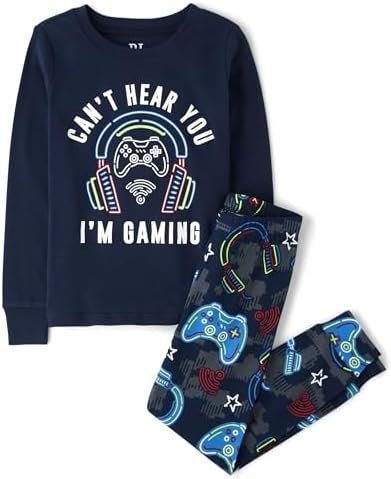 The Children's Place Boys' Long Sleeve Top and Pants Snug Fi...