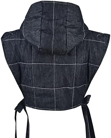 Womens Causal Sleeveless Hooded Denim Vest Zipper Padded Ves...