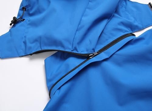 Boys Girls Lightweight Raincoat Waterproof Hooded Rain Jacke...