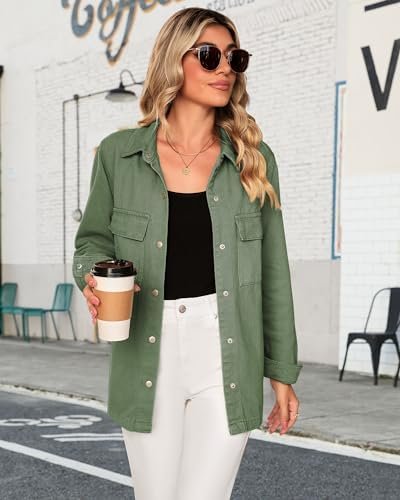 luvamia 2025 Spring Jean Jackets for Women Fashion Oversized...