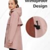 wantdo Women's Lightweight Rain Jackets Waterproof Long Rain...