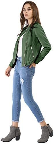 Allegra K Women's Lightweight Classic Casual Stand Collar Po...