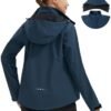 Pioneer Camp Women's Rain Jacket with Hood Waterproof Windbr...