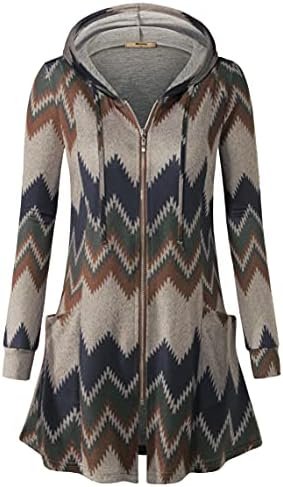 Miusey Womens Zip Up Long Hoodie Jacket Lightweight Tunic Sw...