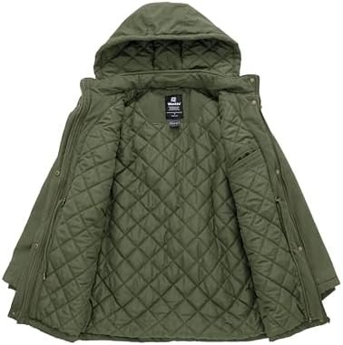 wantdo Women's Winter Parka Coat Sherpa Lined Warm Cotton Ja...