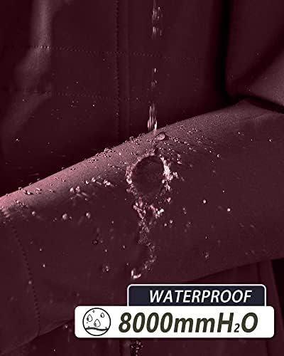 33,000ft Women's Softshell Long Jacket with Hood Fleece Line...