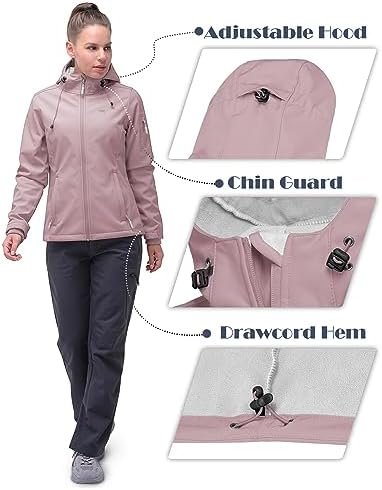 33,000ft Women's Softshell Jacket, Fleece Lined Warm Jacket ...