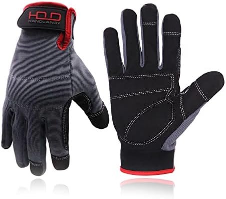 HANDLANDY Work Gloves for Men & Women, Utility Mechanic Work...