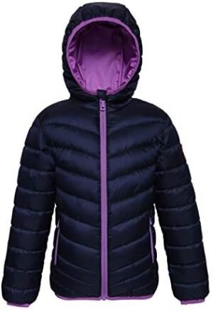 Rokka&Rolla Girls' Reversible Lightweight Puffer Jacket Hood... Rokka&Rolla Girls' Reversible Lightweight Puffer Jacket Hood...