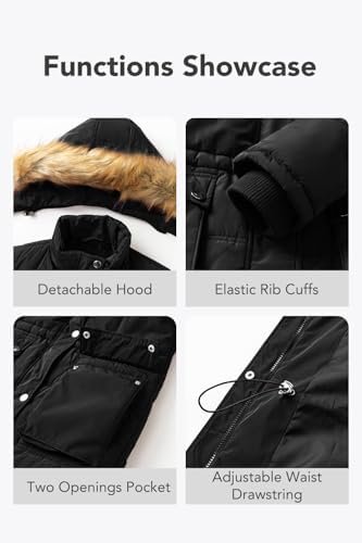 Garemcy Women's Winter Coat Water Resistant Long Puffer Jack...