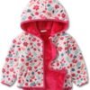 Toddler Polar Fleece Jacket Hooded Baby Boys Girls Autumn Wi...