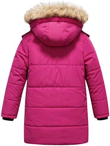 CREATMO US Girl's Winter Fleece Lined Long Parka Puffer Coat...