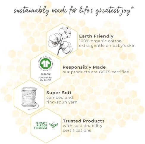 Burt's Bees Baby Unisex Baby Organic Cotton Zip-Up Hooded Ja...