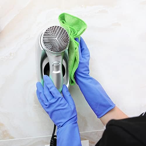 Rubber Kitchen Dishwashing Gloves - 4 Pairs Colorful Reusabl...