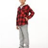 ZENTHACE Boys Sherpa Lined Full Zip Flannel Plaid Shirt Jack...