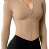 AVGO Women's Workout Jacket Lightweight Zip Up Cropped Yoga ...