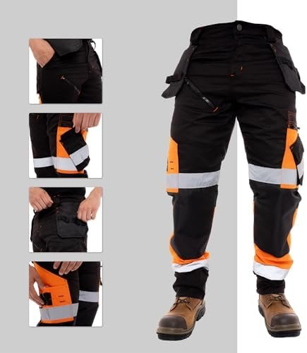 Juicy Trendz Fuxion Men’s Hi Vis Trousers - High-Visibility ...
