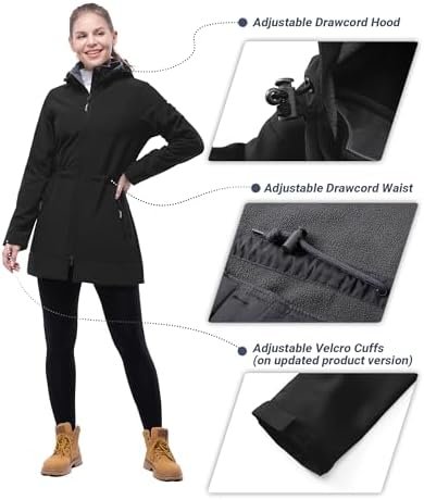 Outdoor Ventures Women's Softshell Jacket with Removable Hoo...