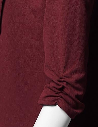 Women's Stretch 3/4 Gathered Sleeve Open Blazer Jacket