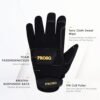 Mens Work Gloves,Synthetic Leather Utility Mechanic Working ...