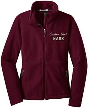 INK STITCH Ladies Custom Stitching Text Value Fleece Jackets... INK STITCH Ladies Custom Stitching Text Value Fleece Jackets...
