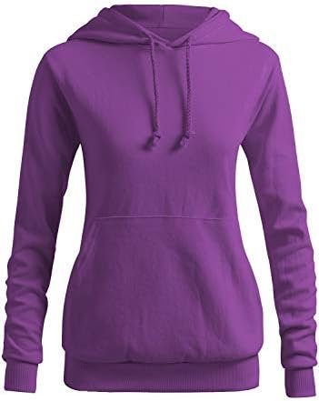CLOVERY Women's Solid Hoodie Pocket Long Sleeve Hoodie
