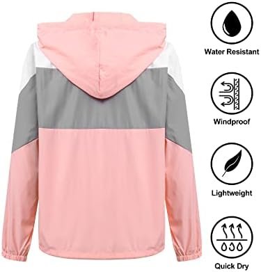 SoTeer Women's Waterproof Rain Jackets Lightweight Hooded Wi...