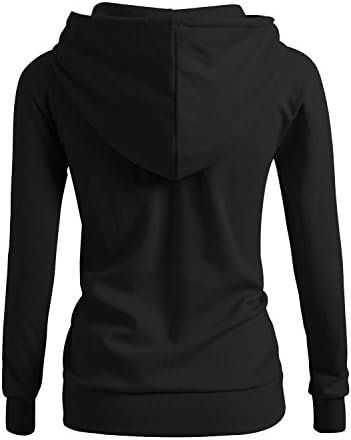 CLOVERY Women's Casual Zip-up Hoodie Basic Long Sleeve Hoodi...