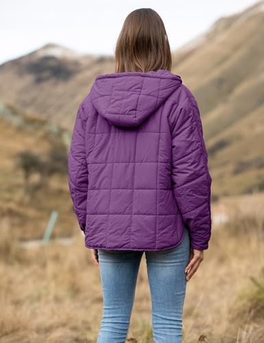 AMEBELLE Women's Oversized Hooded Puffer Jacket Quilted Jack...