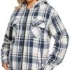 Women's Full Zip Fleece Flannel Jacket Plaid Sherpa Lined Ja...