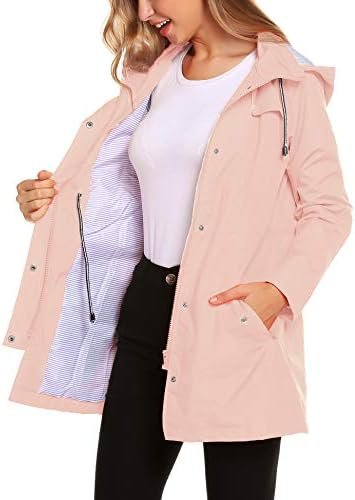 ZHENWEI Womens Lightweight Hooded Waterproof Active Outdoor ...